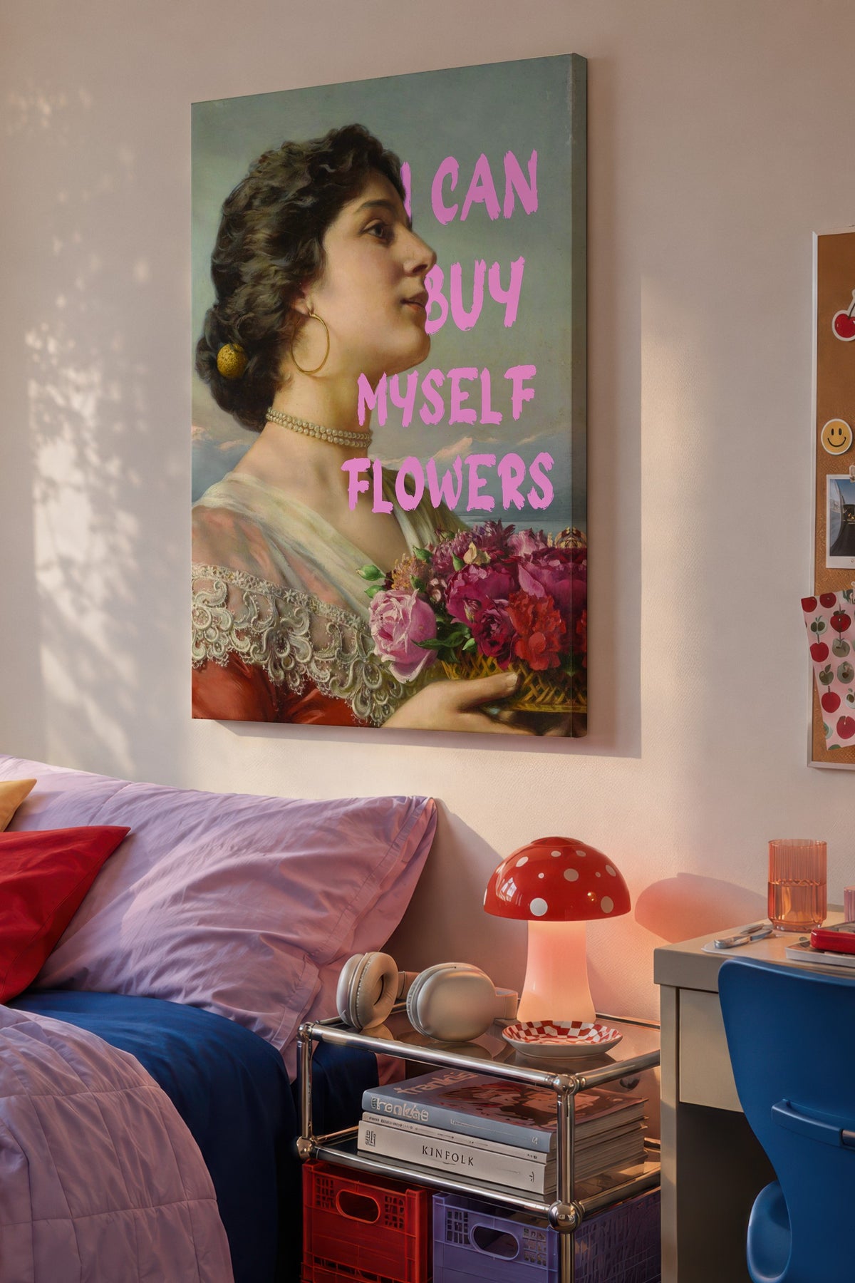 Farklı Tonlarda I CAN BUY MYSELF FLOWERS Alternatif Sanat Kanvas Tablo — NO:104753