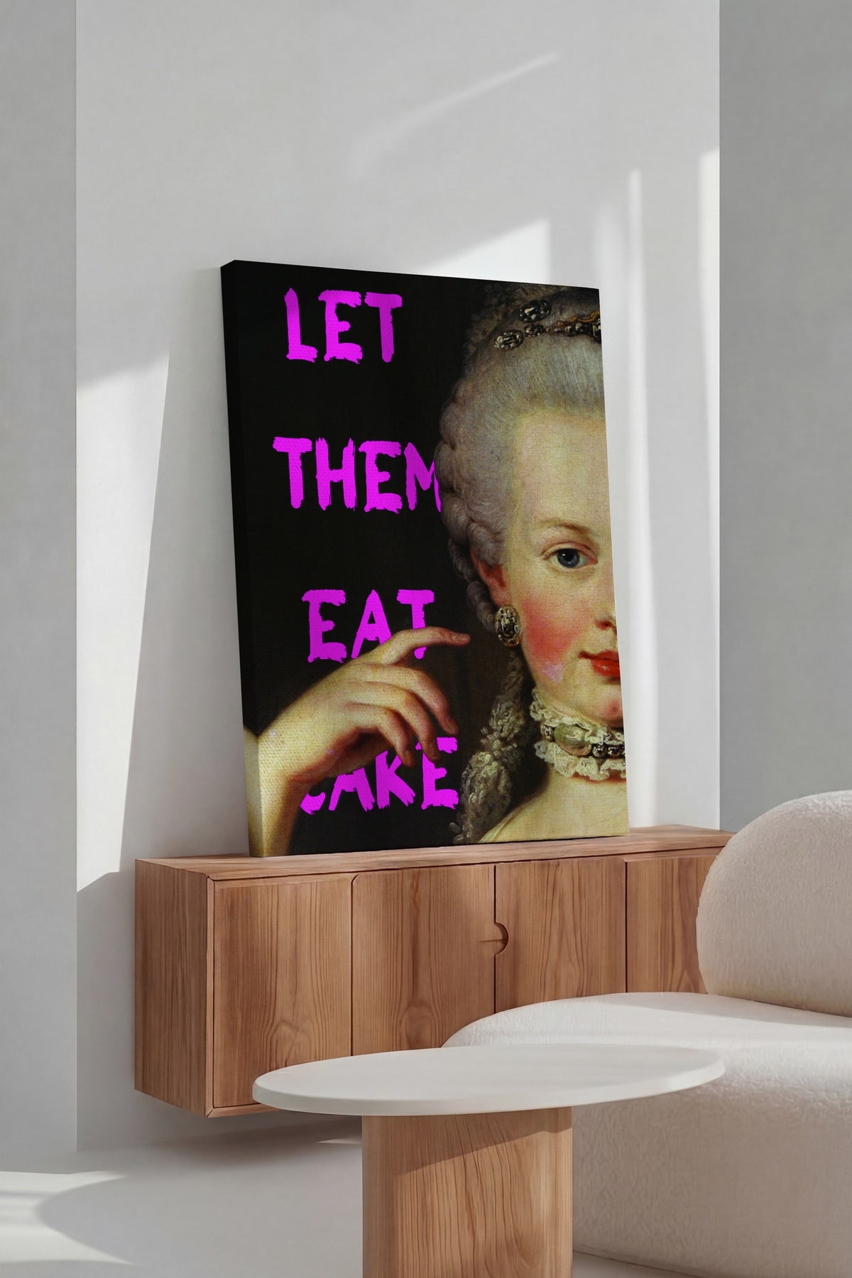 LET THEM EAT CAKE Alternatif Sanat Kanvas Tablo