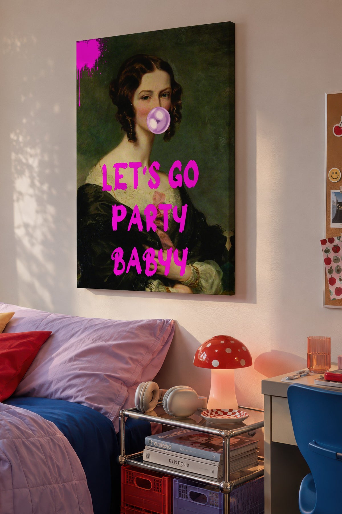 LET'S GO PARTY BABYY Alternatif Sanat Kanvas Tablo