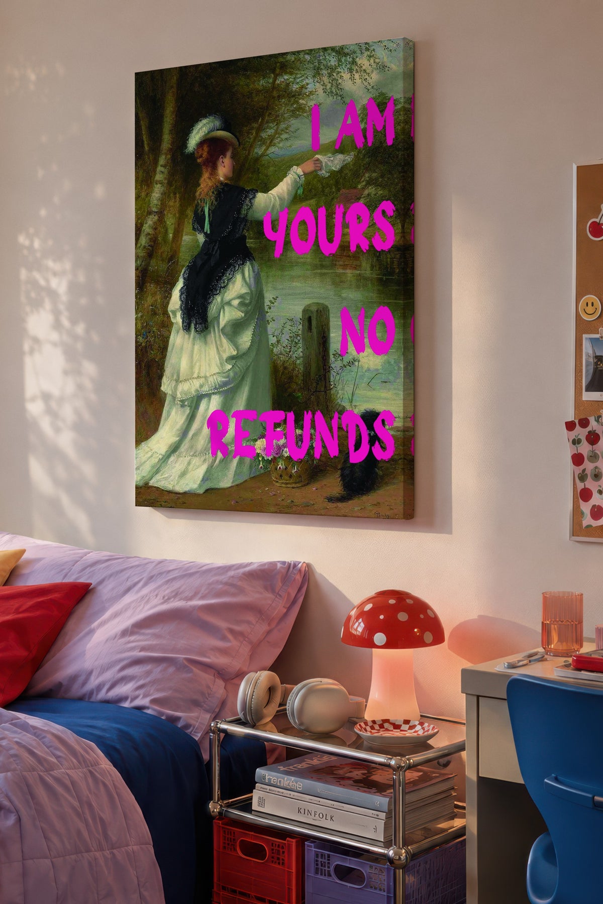I AM YOURS NO REFUNDS Alternatif Sanat Kanvas Tablo