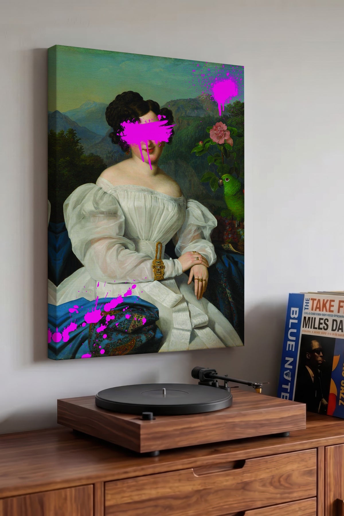 Klasik ve Modern Birleşimi Alternatif Sanat Kanvas Tablo
