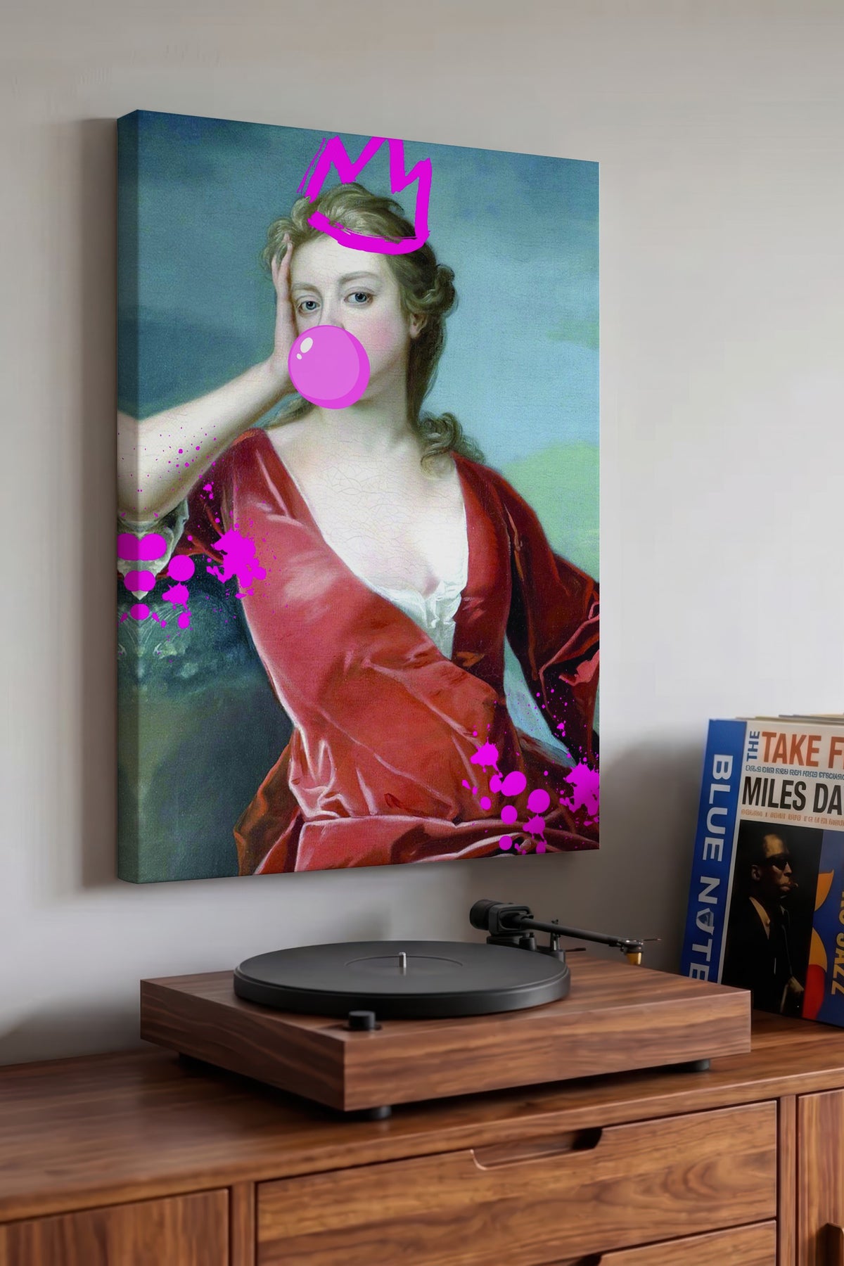 İlginç Modern Portre Alternatif Sanat Kanvas Tablo
