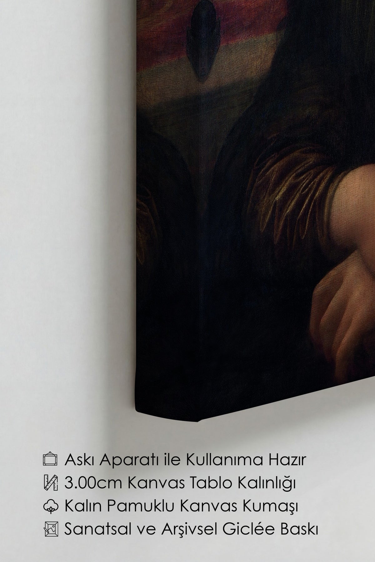 Leonardo Da Vinci No:2 Modern Sanat - Sanat Dekor Serisi - Duvar Tablosu, HD Baskı Kanvas Tablo