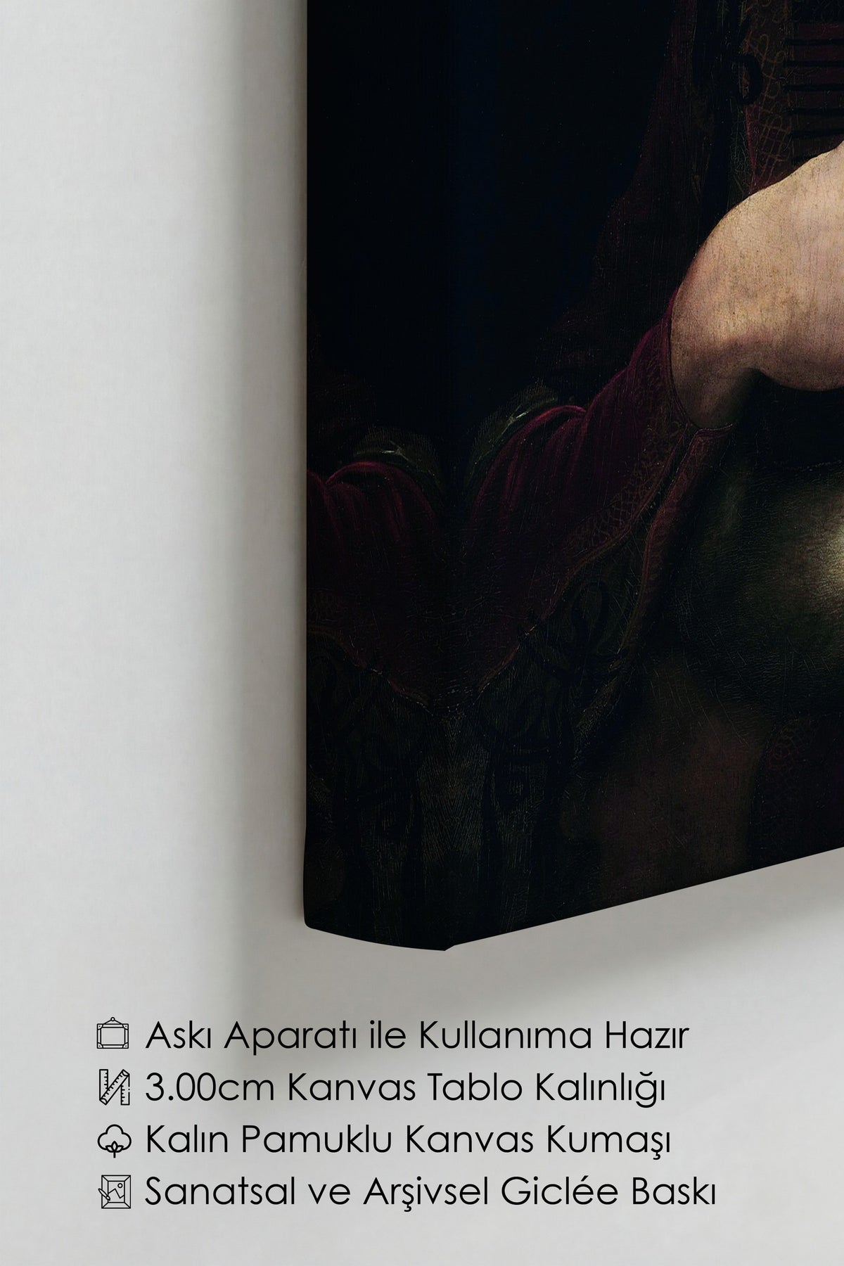 Leonardo Da Vinci No:5 Modern Sanat - Sanat Dekor Serisi - Duvar Tablosu, HD Baskı Kanvas Tablo