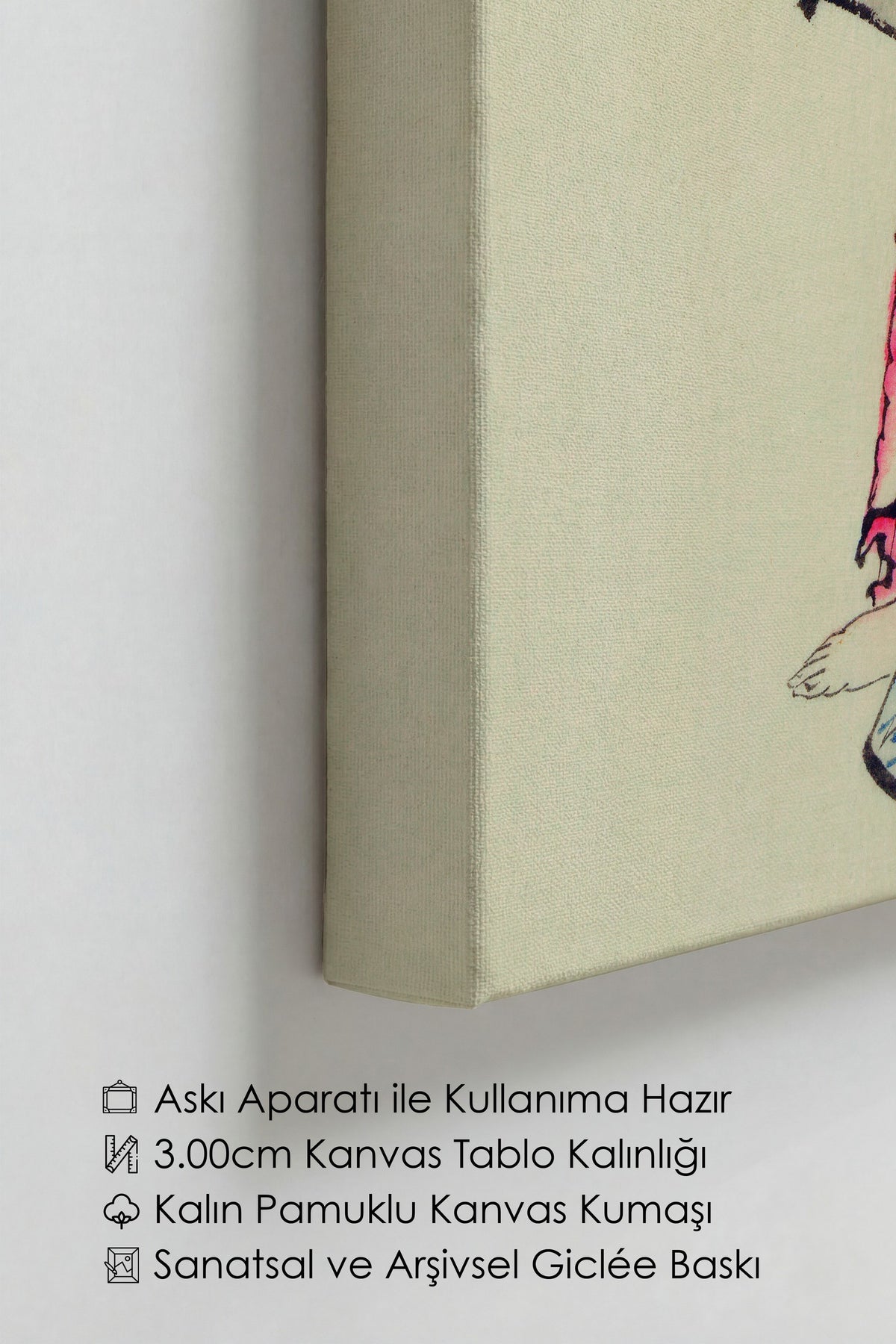 Hokusai Katsushika No:1 Modern Sanat - Sanat Dekor Serisi - Duvar Tablosu, HD Baskı Kanvas Tablo