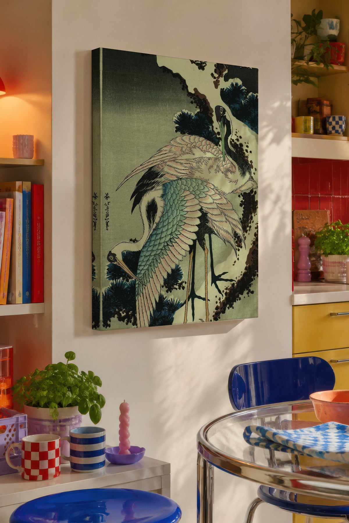 Hokusai Katsushika No:6 Modern Sanat - Sanat Dekor Serisi - Duvar Tablosu, HD Baskı Kanvas Tablo