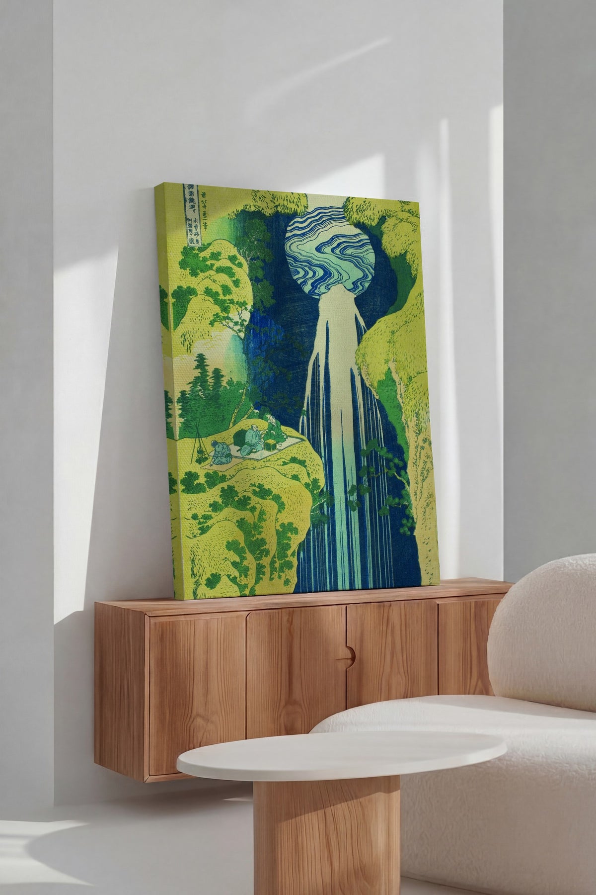 Hokusai Katsushika No:7 Modern Sanat - Sanat Dekor Serisi - Duvar Tablosu, HD Baskı Kanvas Tablo