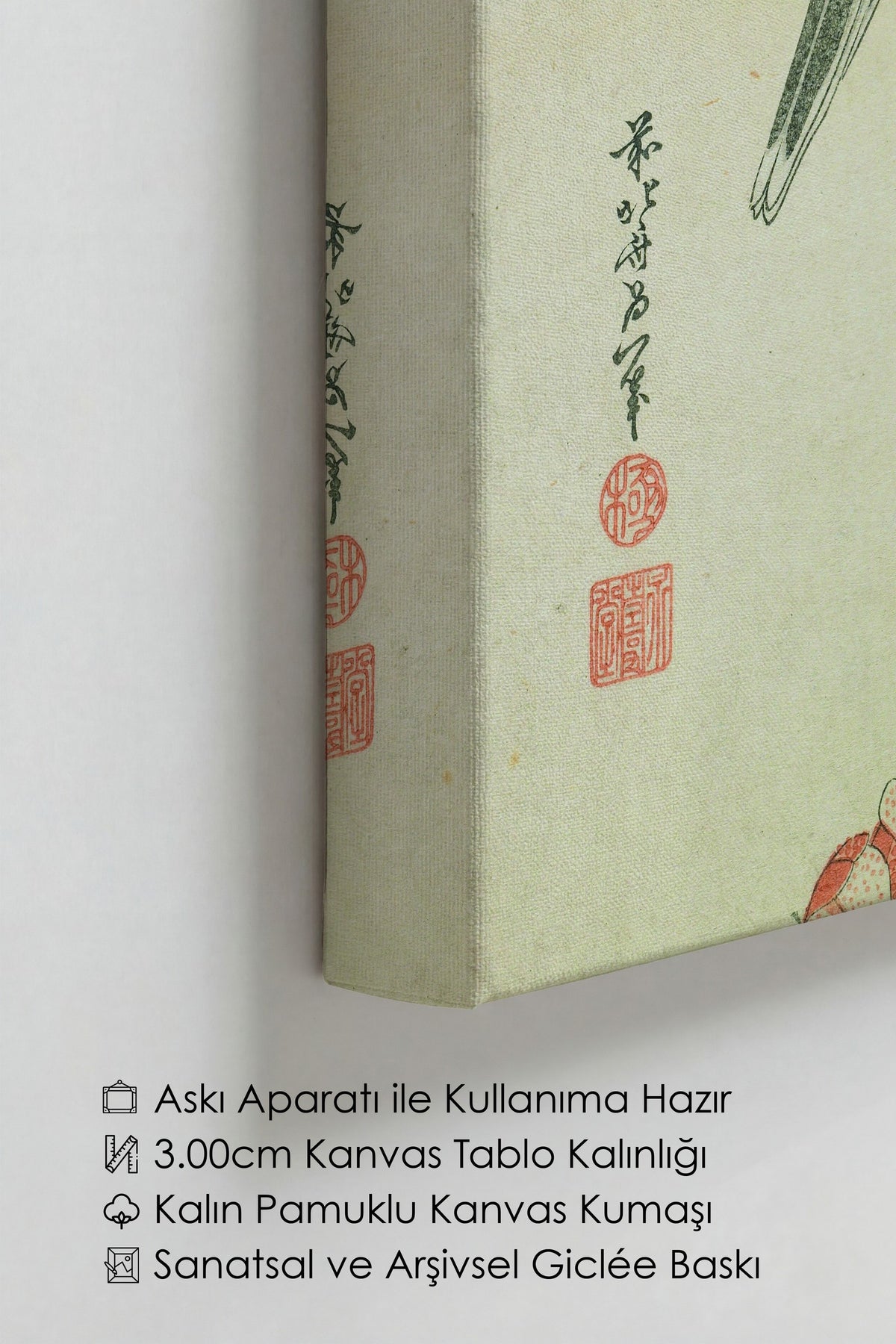 Hokusai Katsushika No:17 Modern Sanat - Sanat Dekor Serisi - Duvar Tablosu, HD Baskı Kanvas Tablo