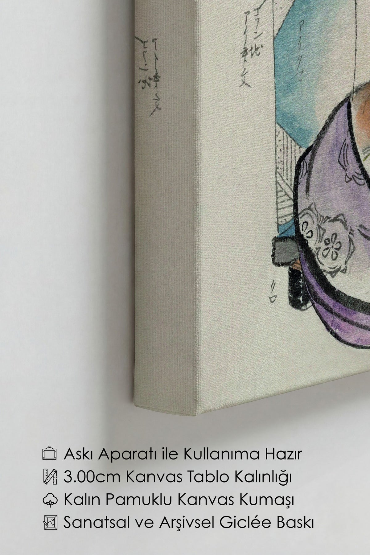 Hokusai Katsushika No:23 Modern Sanat - Sanat Dekor Serisi - Duvar Tablosu, HD Baskı Kanvas Tablo