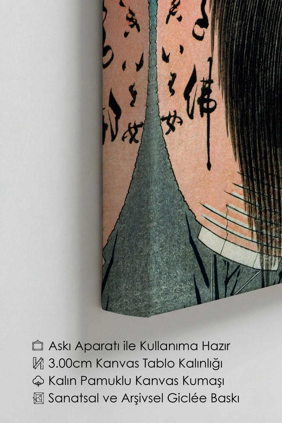 Hokusai Katsushika No:34 Modern Sanat - Sanat Dekor Serisi - Duvar Tablosu, HD Baskı Kanvas Tablo
