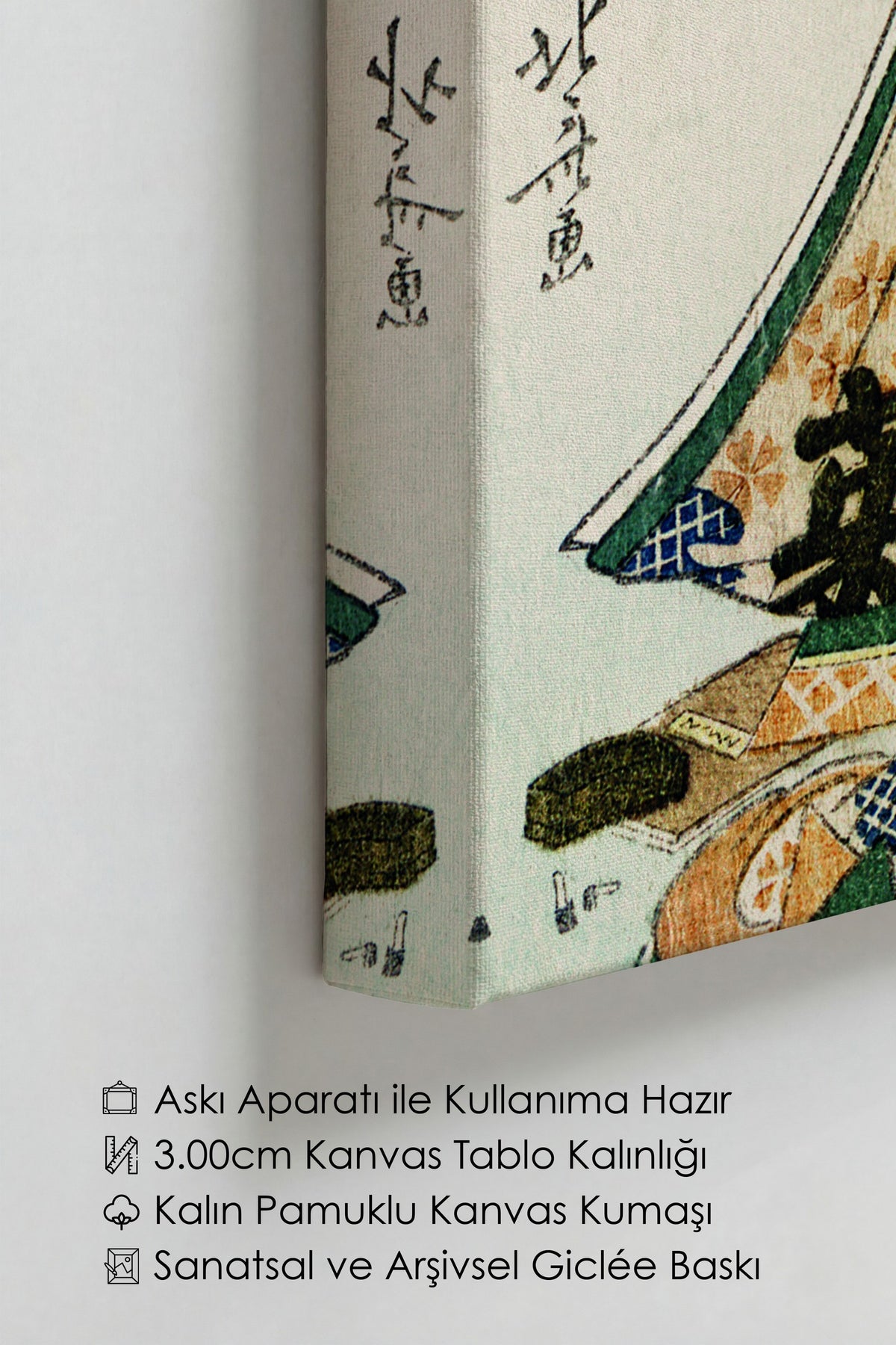 Hokusai Katsushika No:37 Modern Sanat - Sanat Dekor Serisi - Duvar Tablosu, HD Baskı Kanvas Tablo