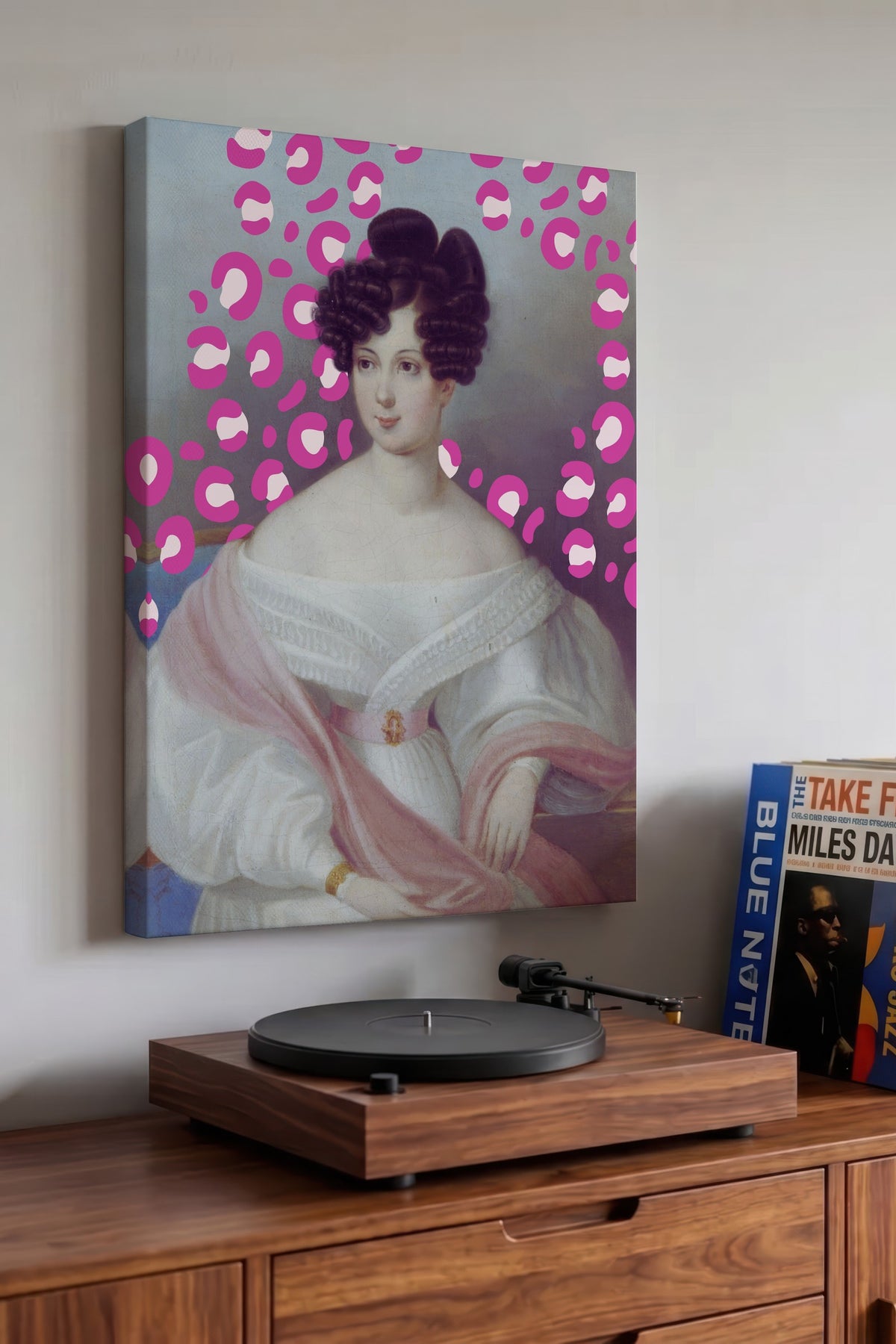 Kadın Portresi Alternatif Sanat Kanvas Tablo