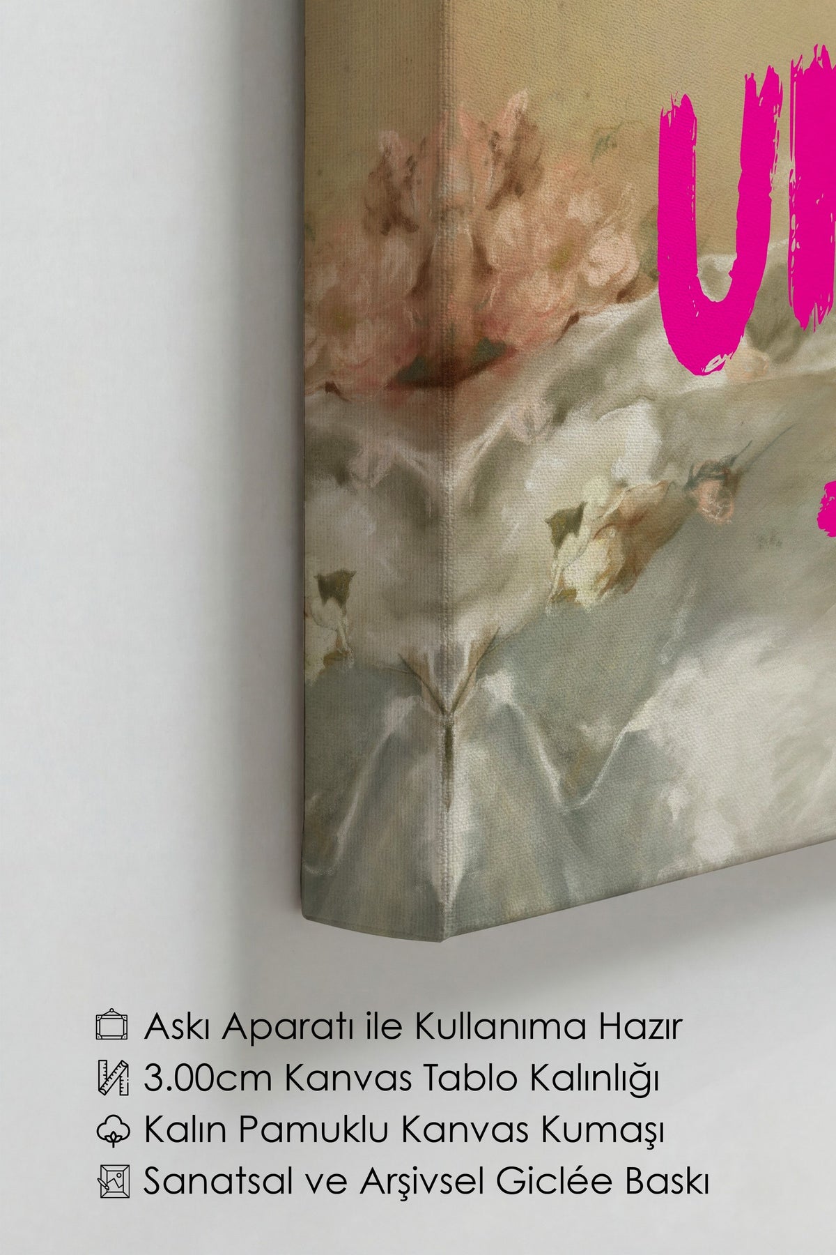 Farklı Tonlarda I WOKE UP LIKE THIS Alternatif Sanat Kanvas Tablo — NO:105126