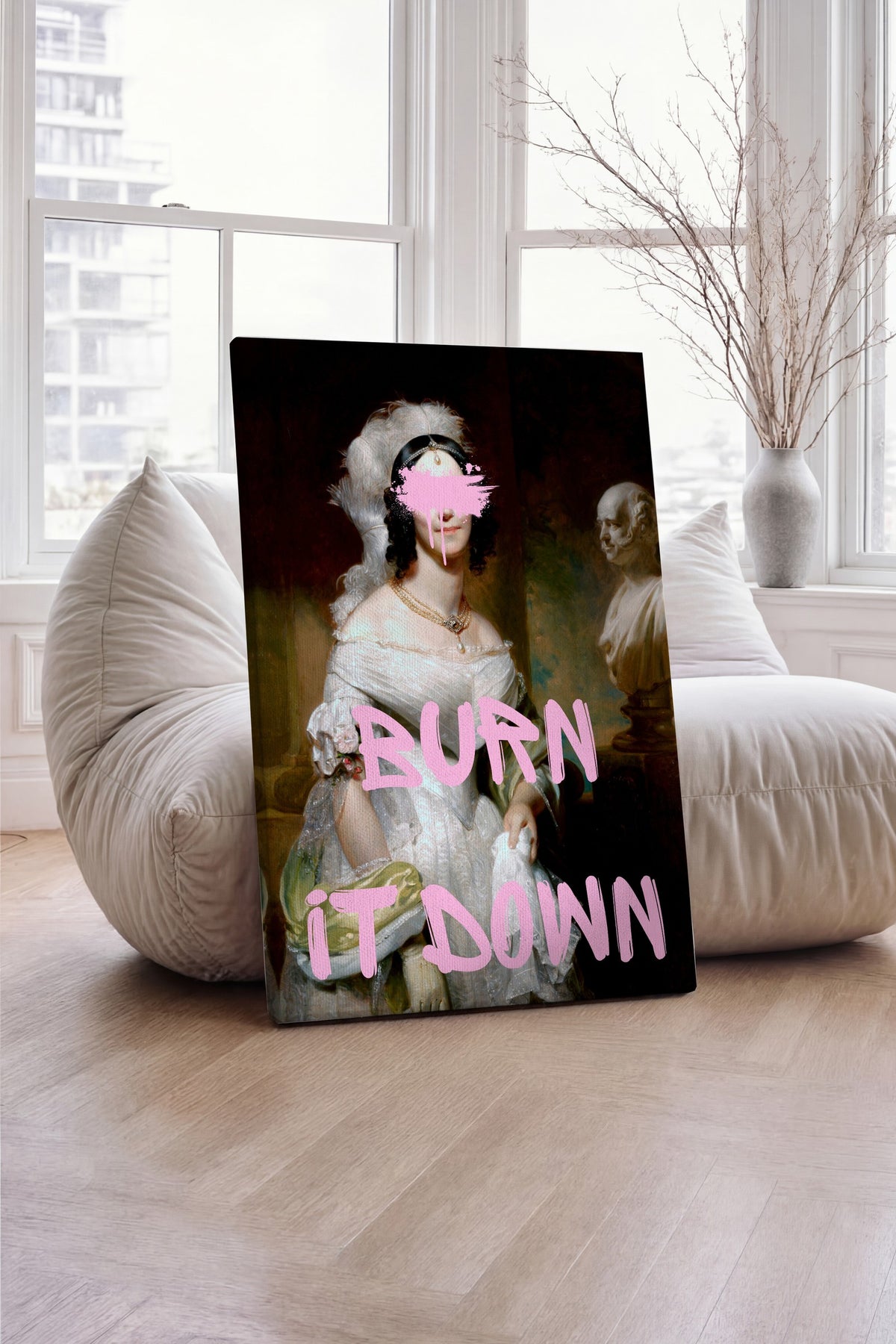 BURN IT DOWN Alternatif Sanat Kanvas Tablo