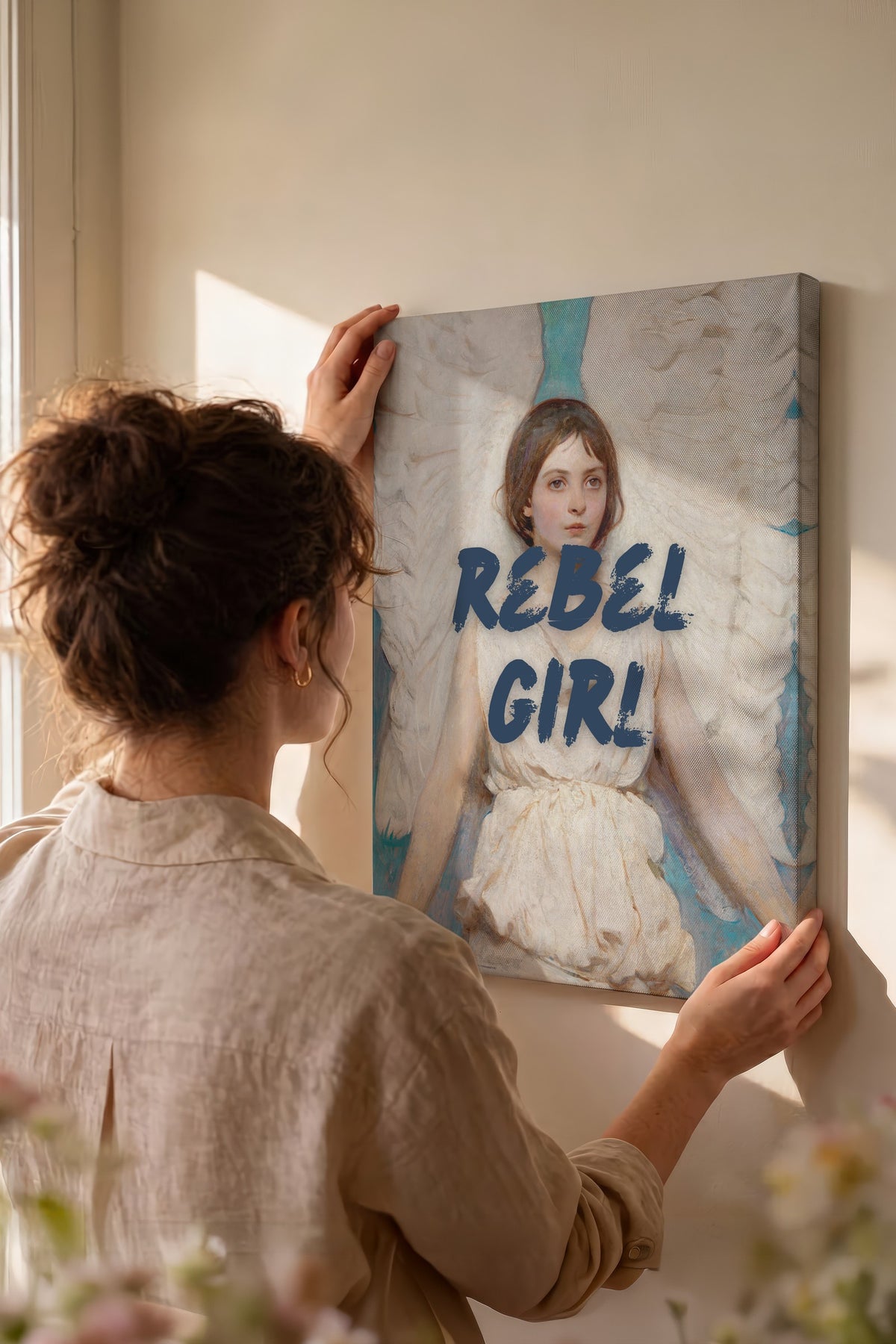 REBEL GIRL Alternatif Sanat Kanvas Tablo