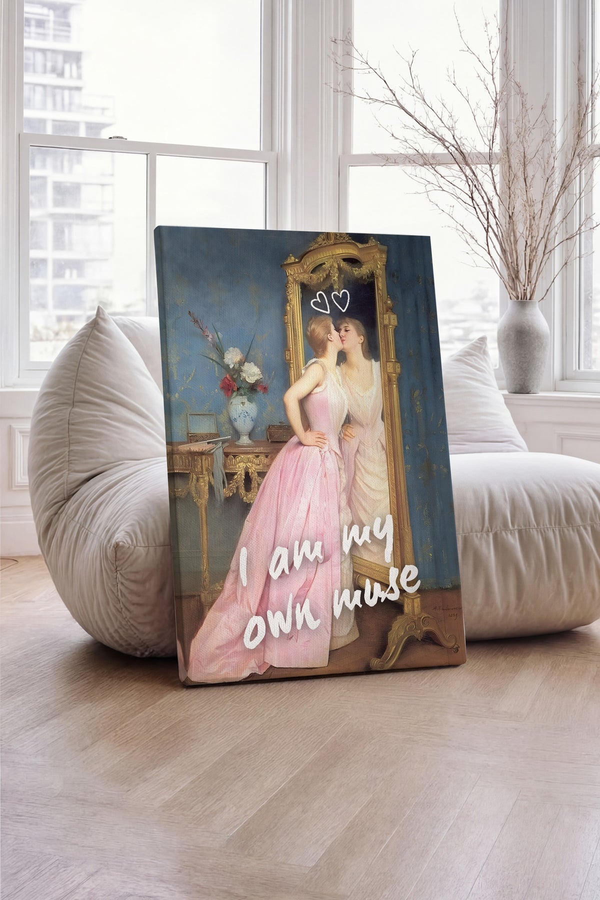 Farklı Tonlarda I am my own muse Alternatif Sanat Kanvas Tablo — NO:105193