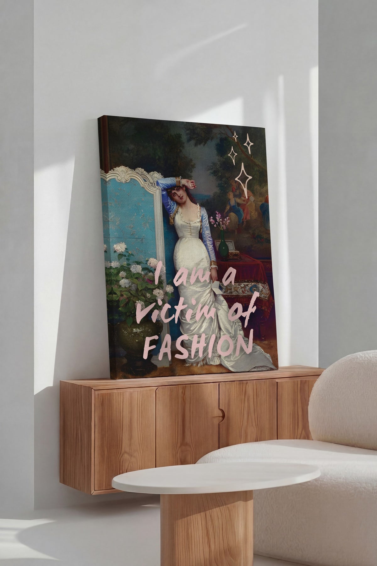 I am a victim of FASHION Alternatif Sanat Kanvas Tablo