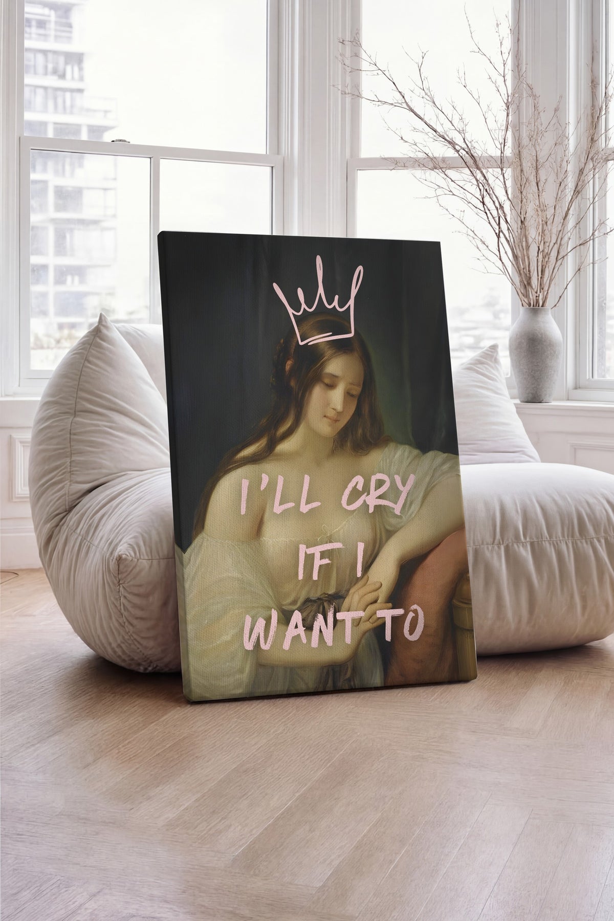 I'll cry if I want to Alternatif Sanat Kanvas Tablo