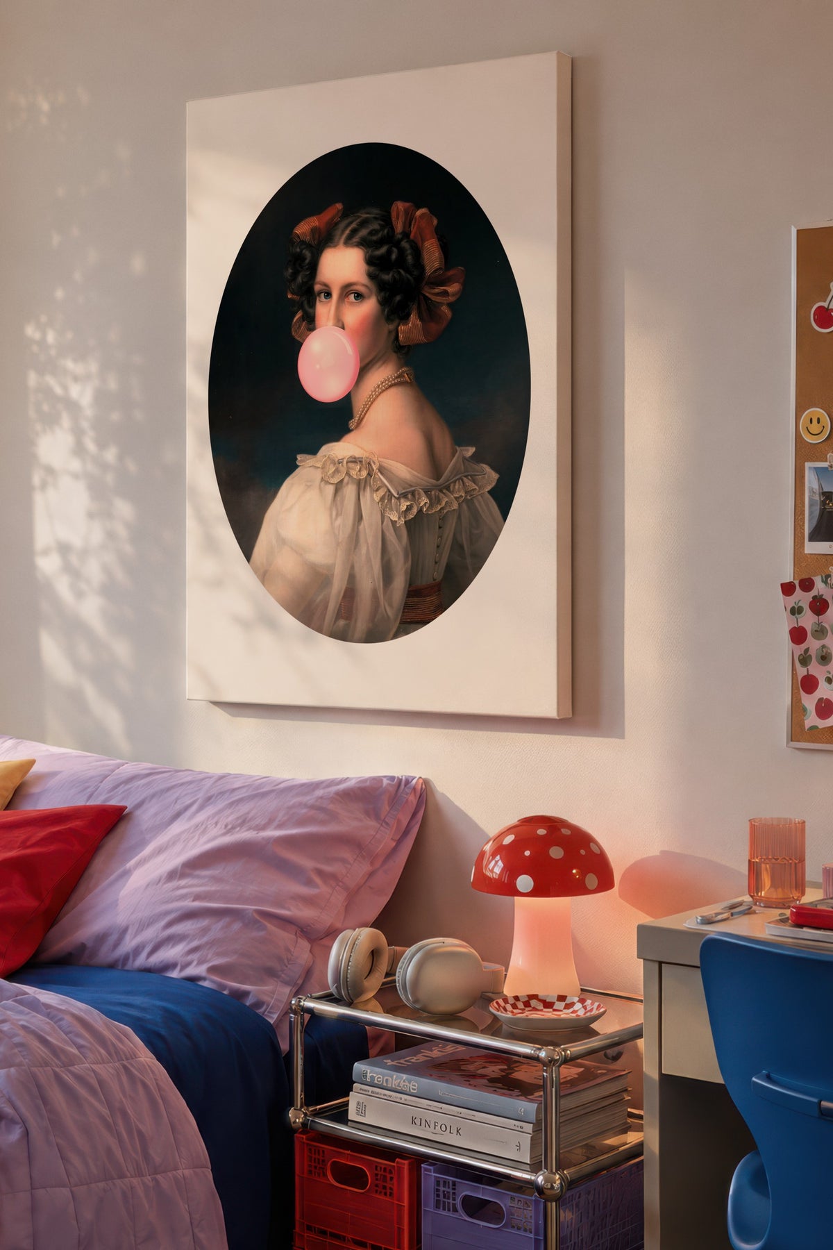 Farklı Tonlarda Tarihi portreye modern dokunuş Alternatif Sanat Kanvas Tablo