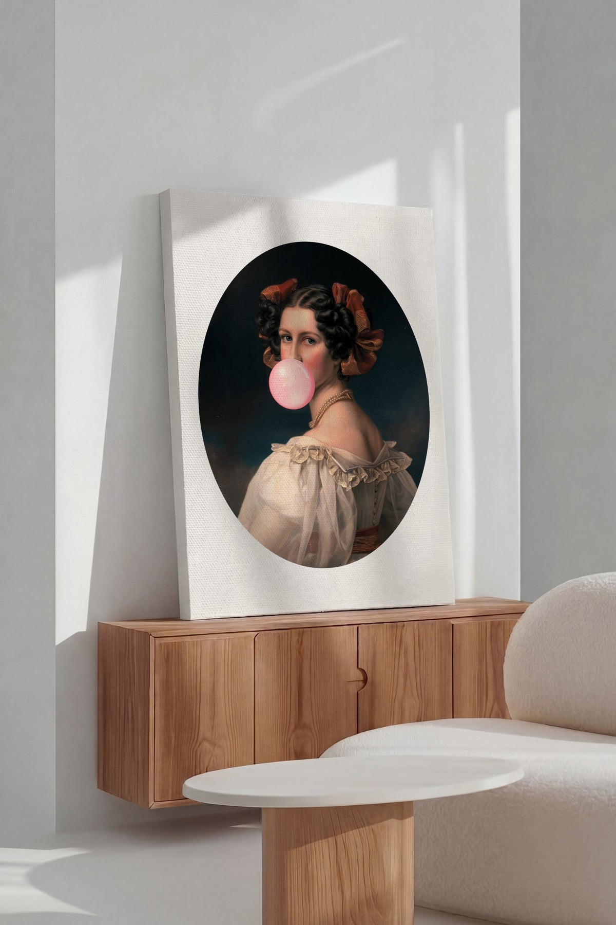 Farklı Tonlarda Tarihi portreye modern dokunuş Alternatif Sanat Kanvas Tablo