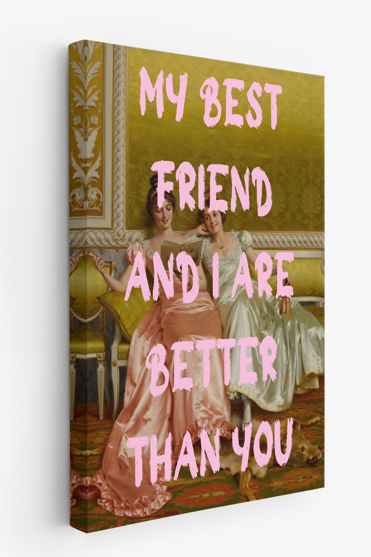 MY BEST FRIEND AND I ARE BETTER THAN YOU Alternatif Sanat Kanvas Tablo