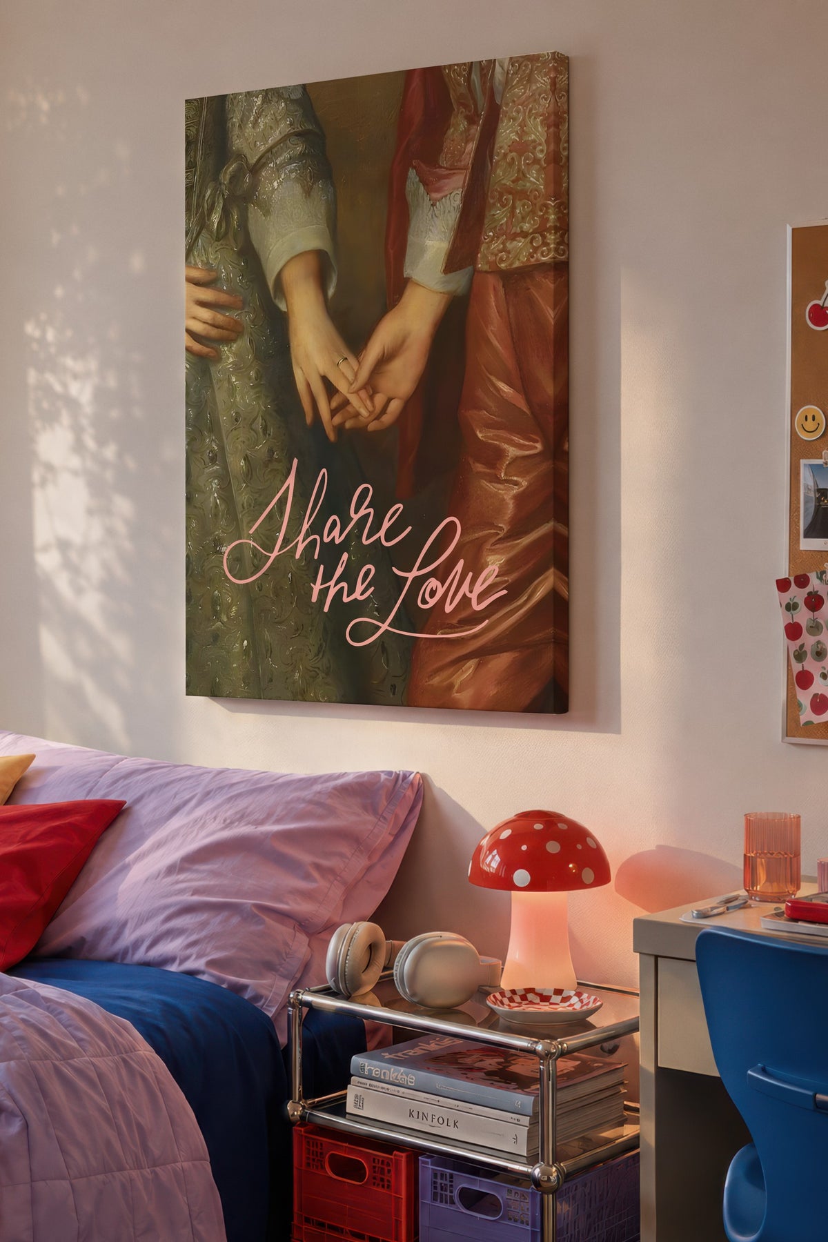 Share the Love Alternatif Sanat Kanvas Tablo