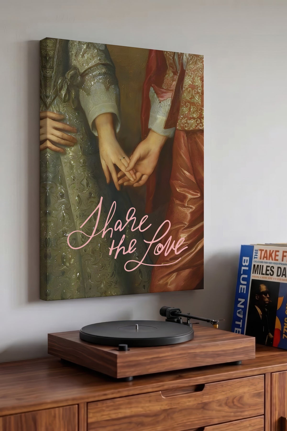 Share the Love Alternatif Sanat Kanvas Tablo