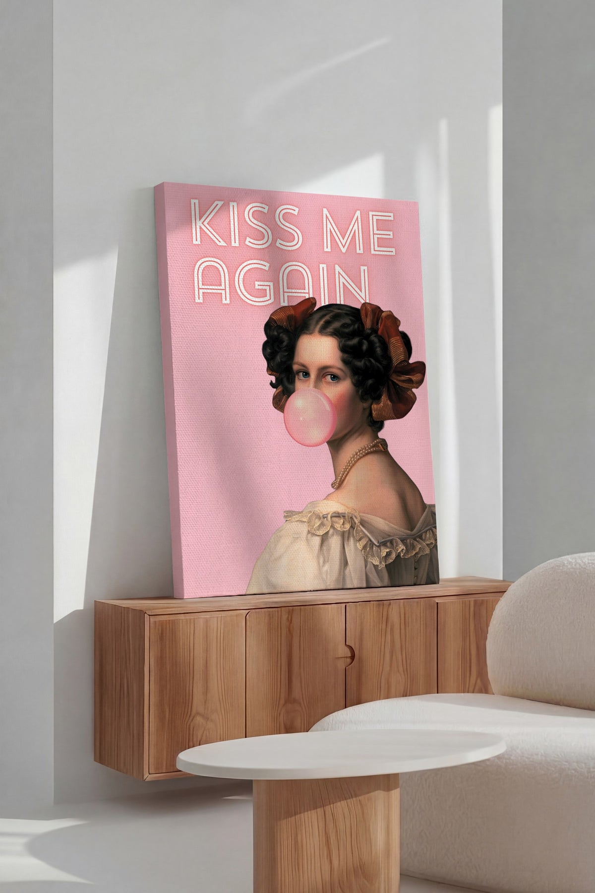 KISS ME AGAIN Alternatif Sanat Kanvas Tablo