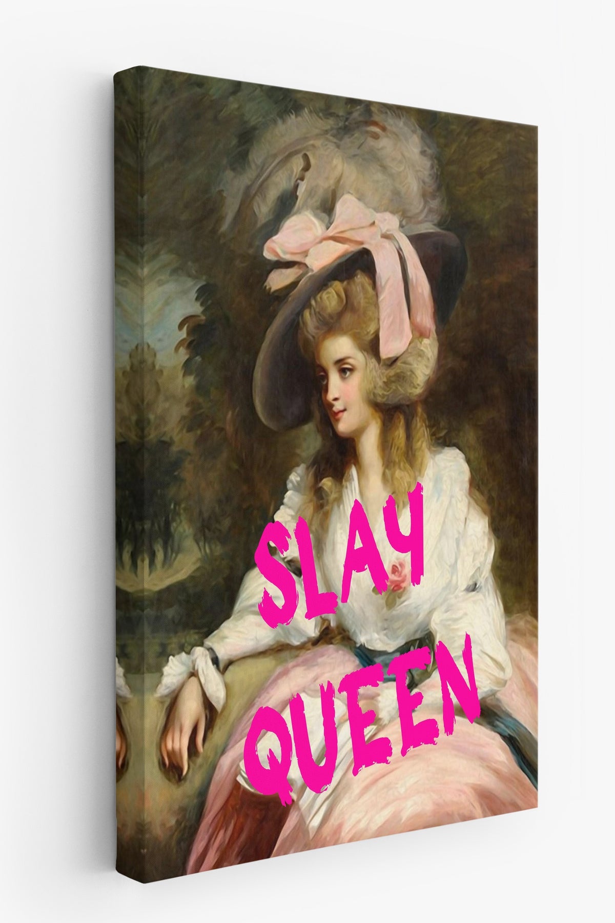 Farklı Tonlarda SLAY QUEEN Alternatif Sanat Kanvas Tablo