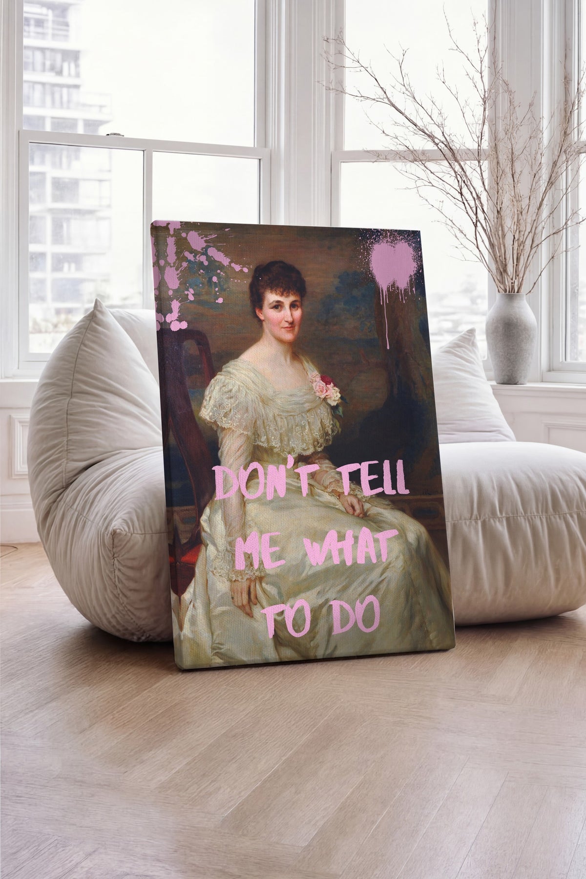 DON'T TELL ME WHAT TO DO Alternatif Sanat Kanvas Tablo