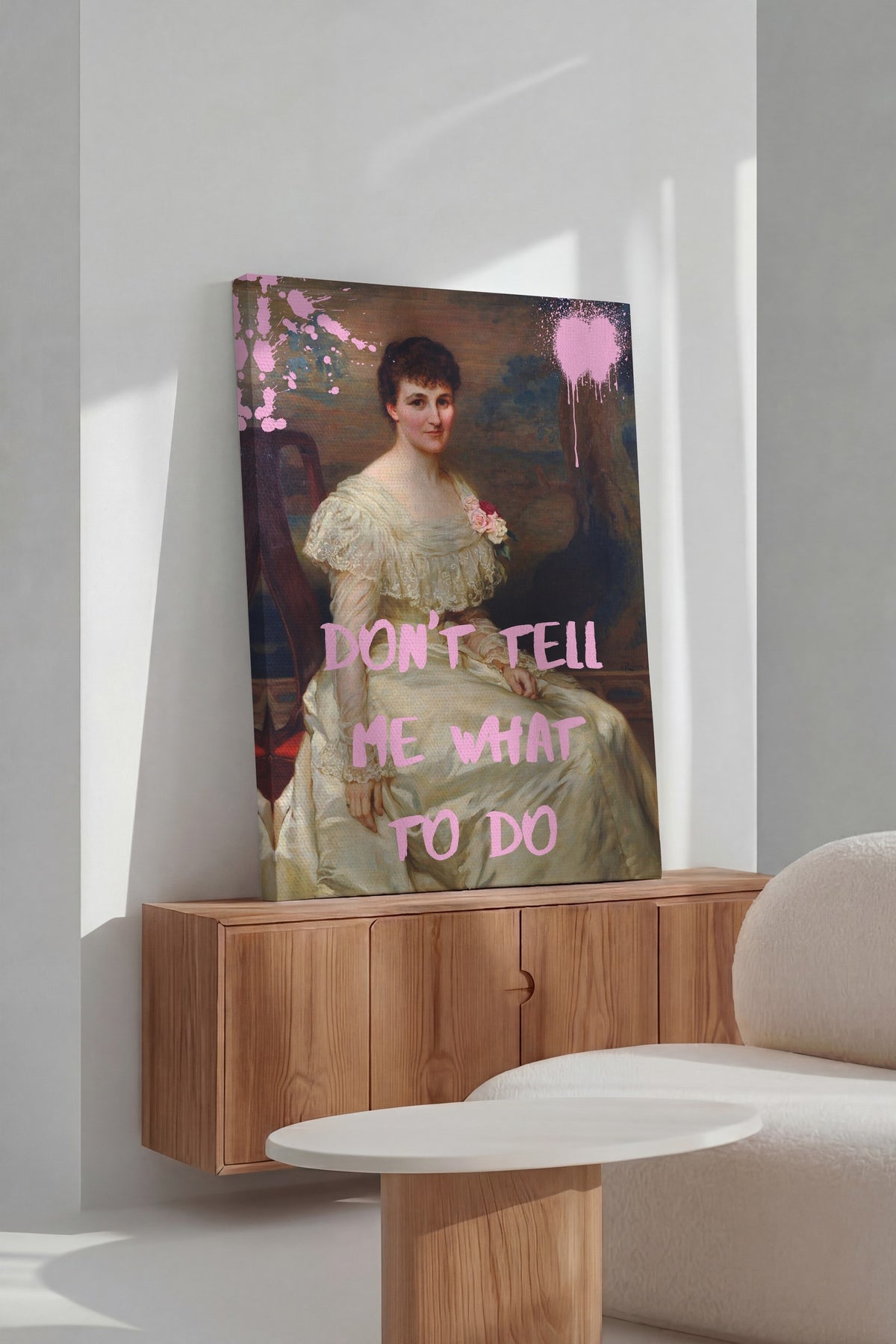 DON'T TELL ME WHAT TO DO Alternatif Sanat Kanvas Tablo