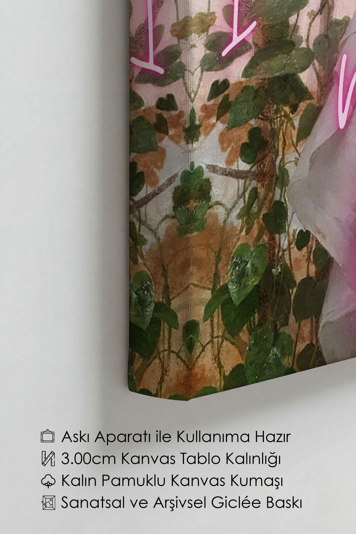 Farklı Tonlarda I can buy myself flowers Alternatif Sanat Kanvas Tablo
