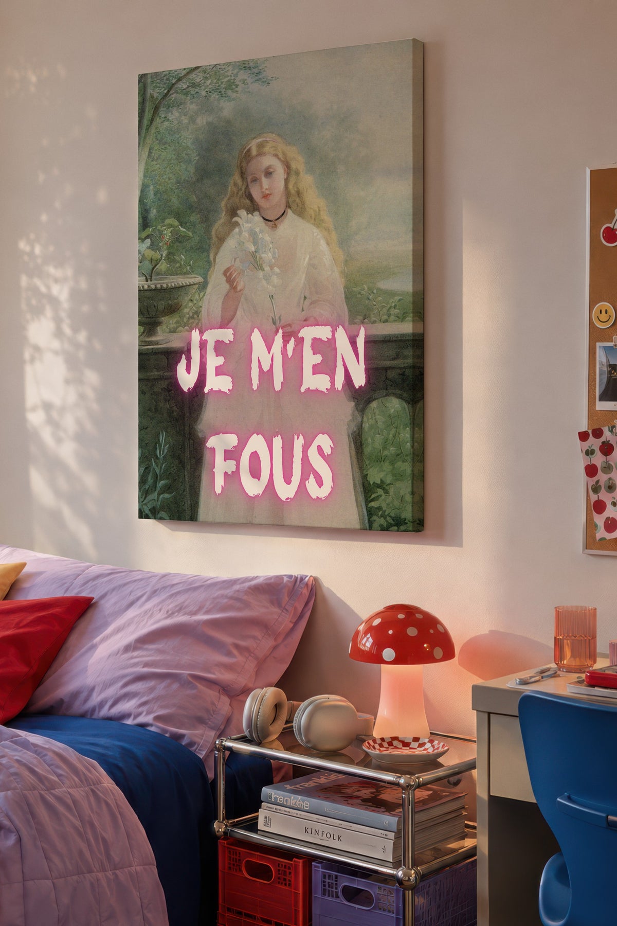 JE M'EN FOUS Alternatif Sanat Kanvas Tablo