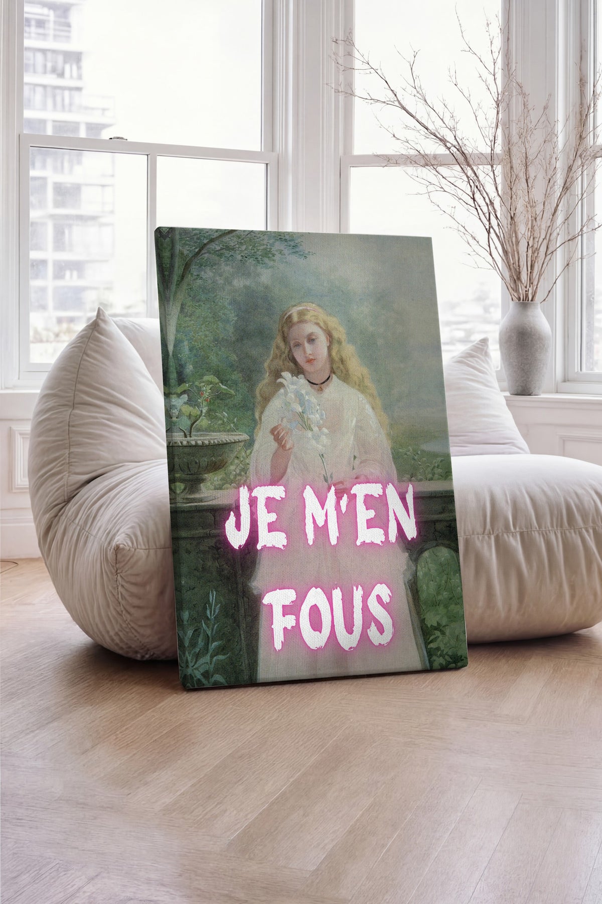 JE M'EN FOUS Alternatif Sanat Kanvas Tablo