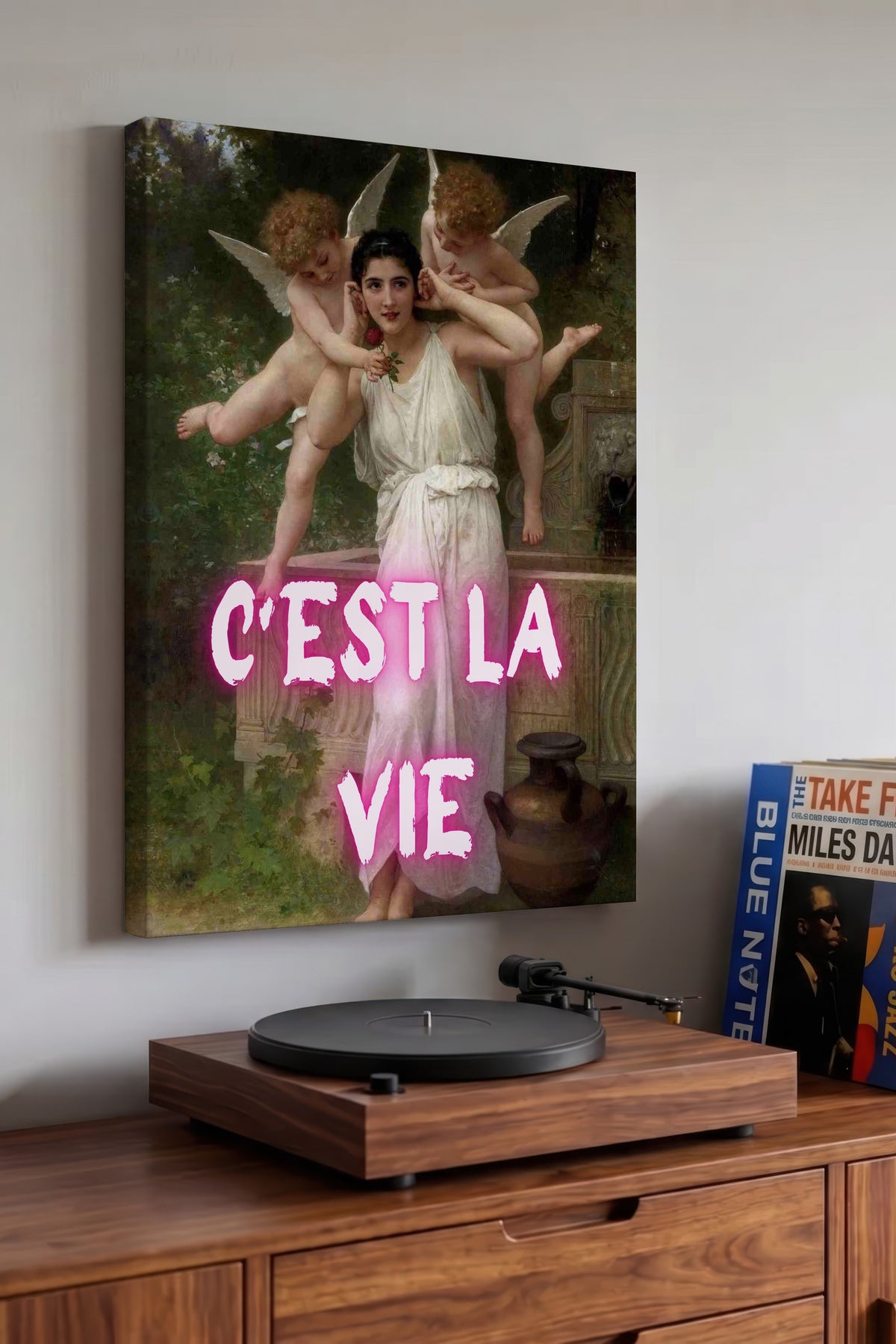 C'EST LA VIE Alternatif Sanat Kanvas Tablo