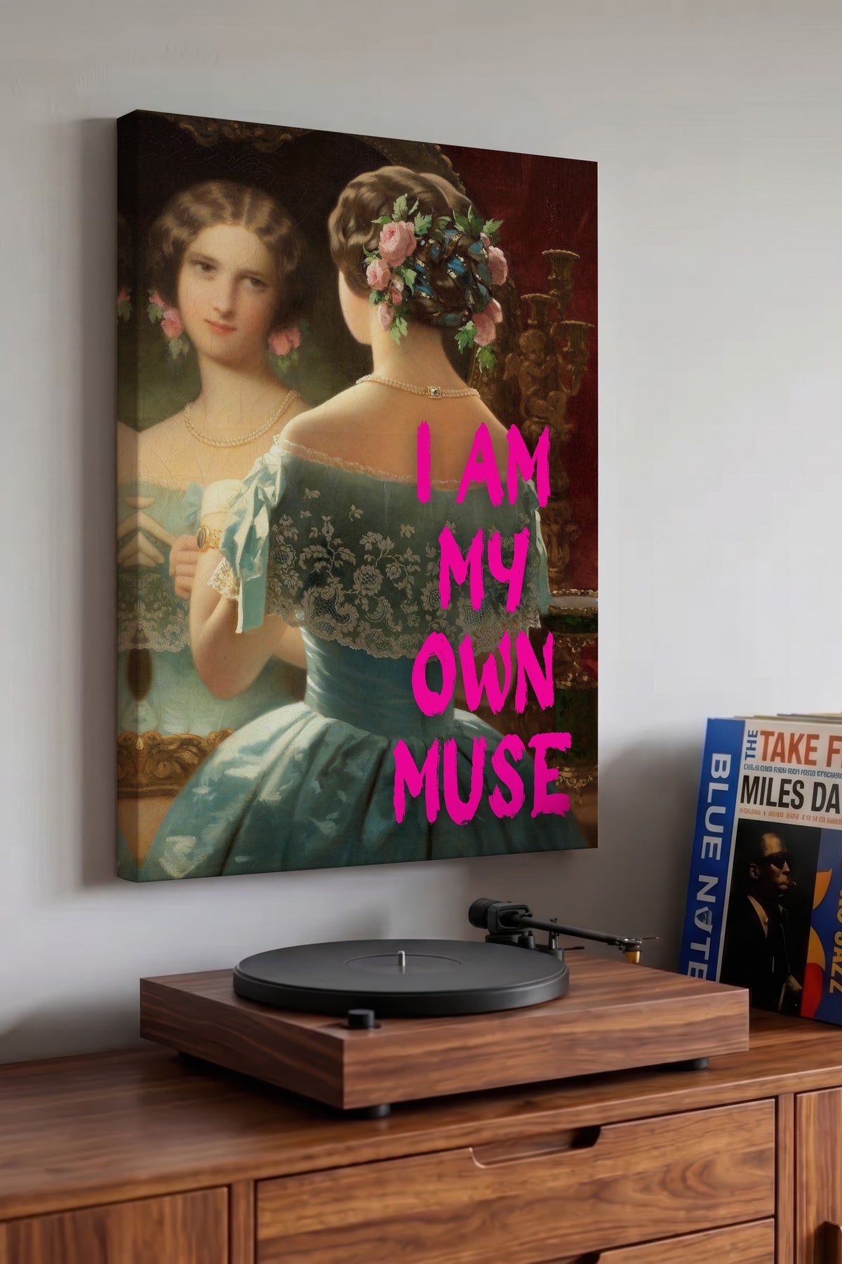 Farklı Tonlarda I AM MY OWN MUSE Alternatif Sanat Kanvas Tablo — NO:105308