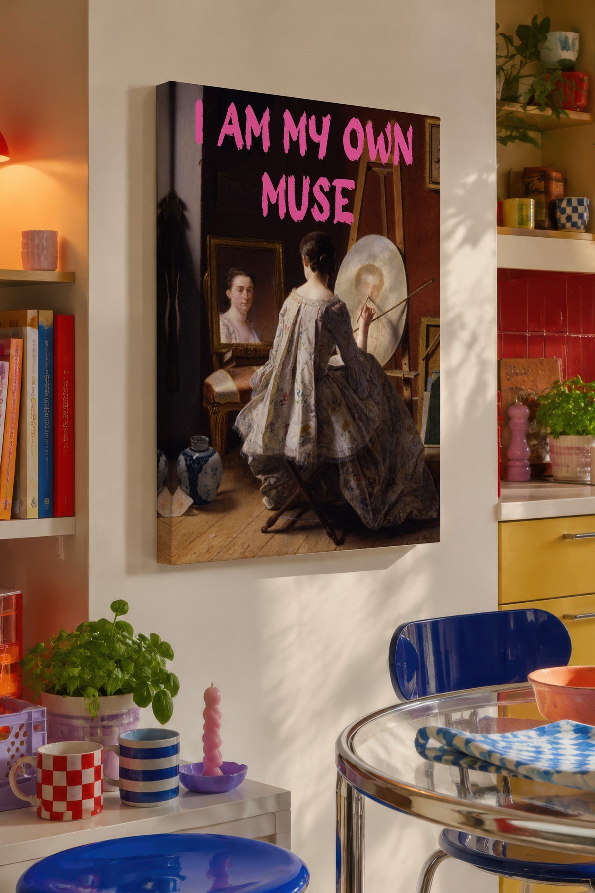 Farklı Tonlarda I AM MY OWN MUSE Alternatif Sanat Kanvas Tablo — NO:105309