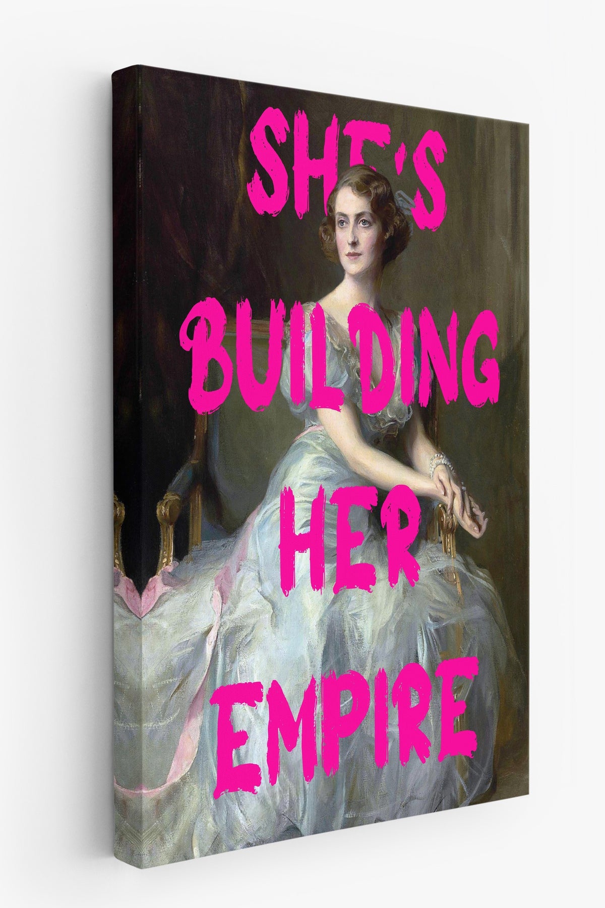 SHE'S BUILDING HER EMPIRE Alternatif Sanat Kanvas Tablo