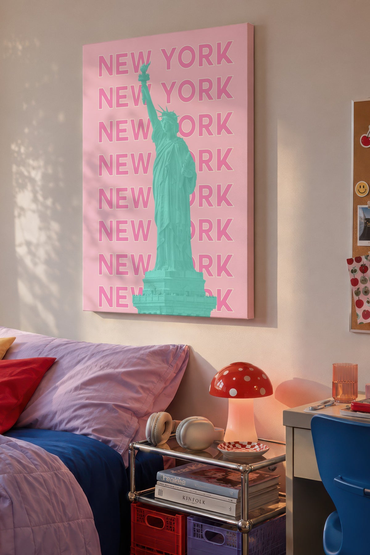 NEW YORK Şehirler ve Ülkeler Kanvas Tablo