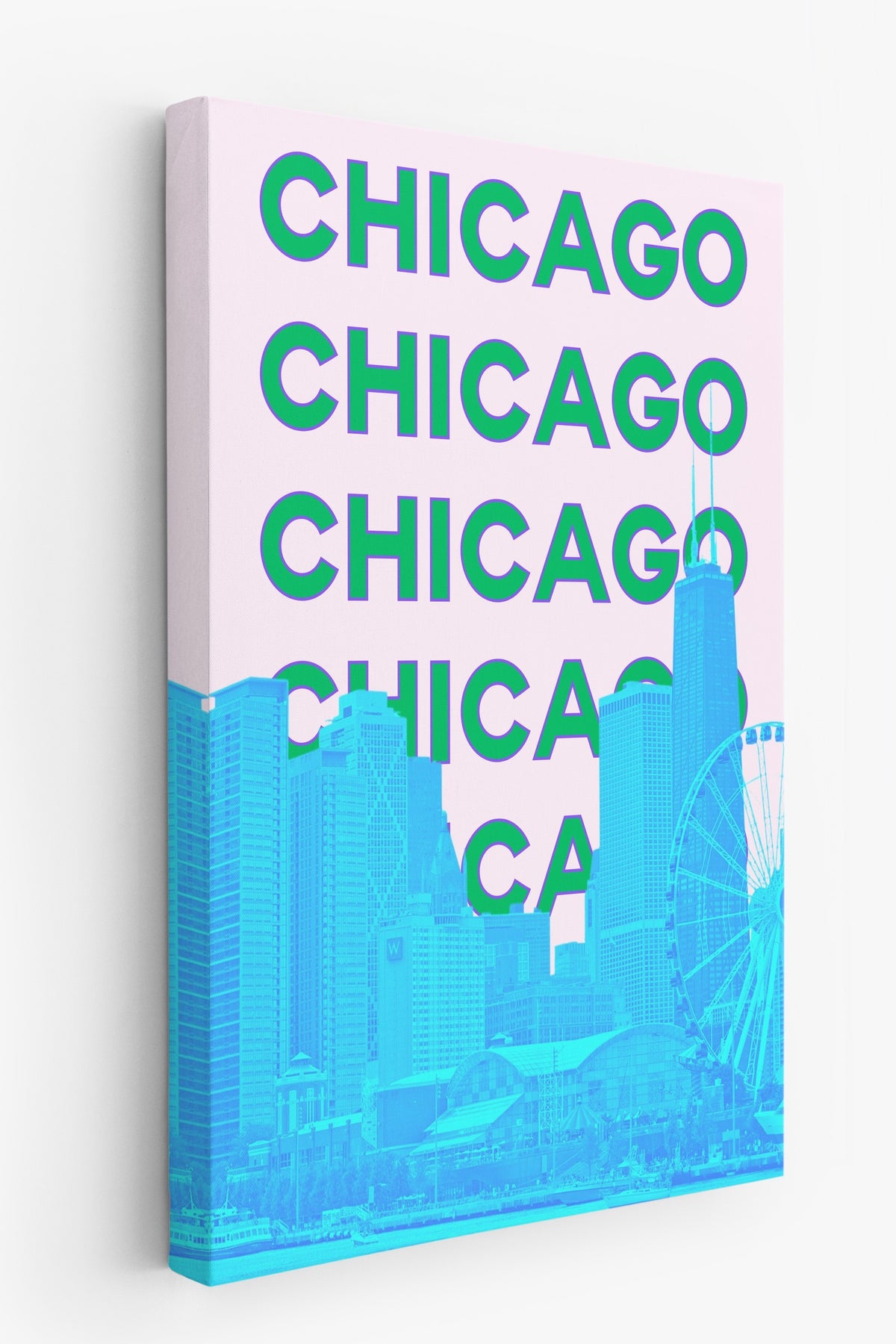 CHICAGO Şehirler ve Ülkeler Kanvas Tablo