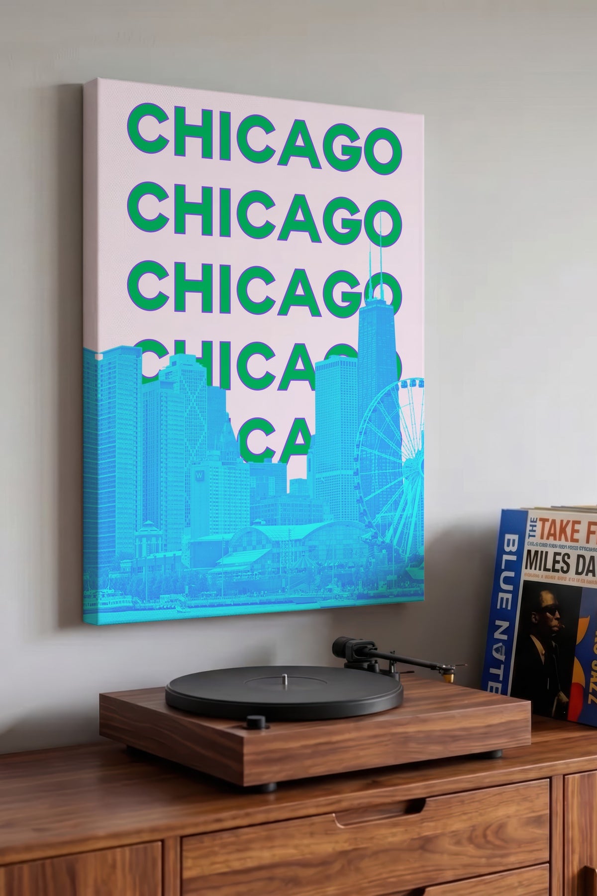 CHICAGO Şehirler ve Ülkeler Kanvas Tablo
