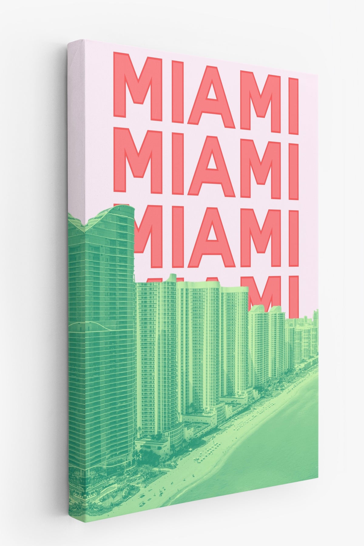 MIAMI MIAMI MIAMI Şehirler ve Ülkeler Kanvas Tablo