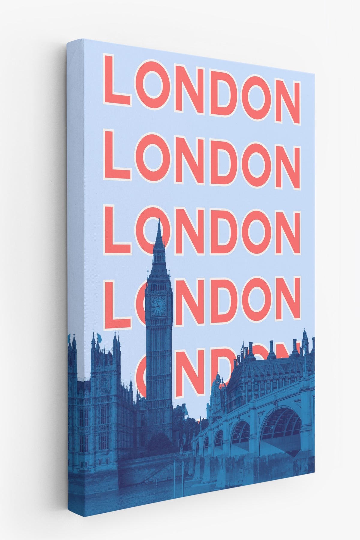 Farklı Tonlarda LONDON Şehirler ve Ülkeler Kanvas Tablo — NO:105367