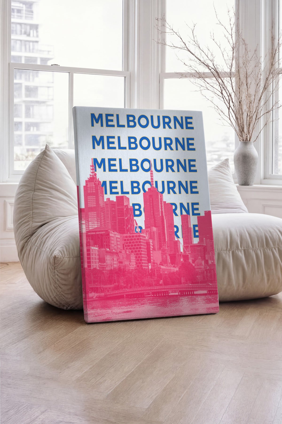 MELBOURNE Şehirler ve Ülkeler Kanvas Tablo