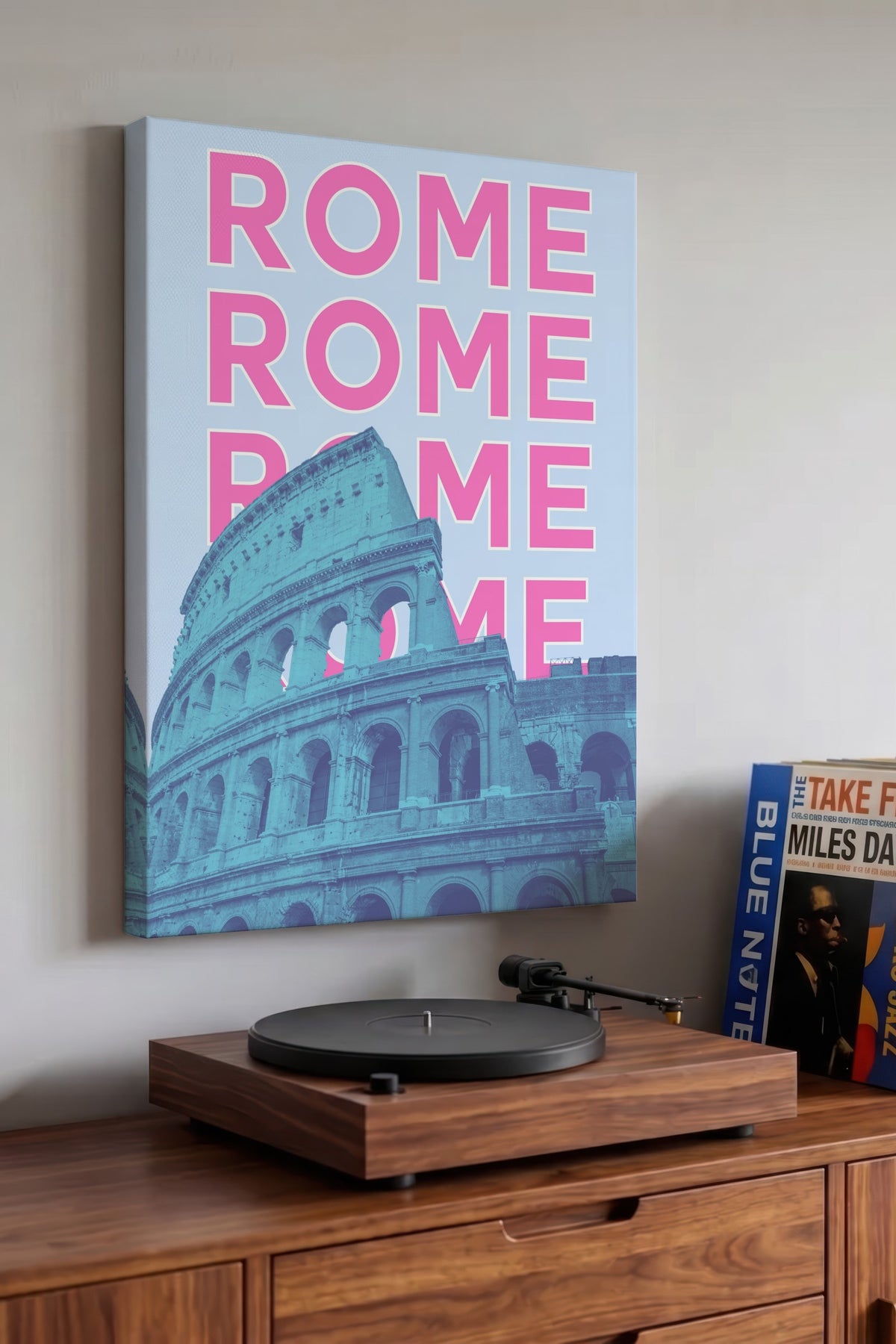 ROME Şehirler ve Ülkeler Kanvas Tablo