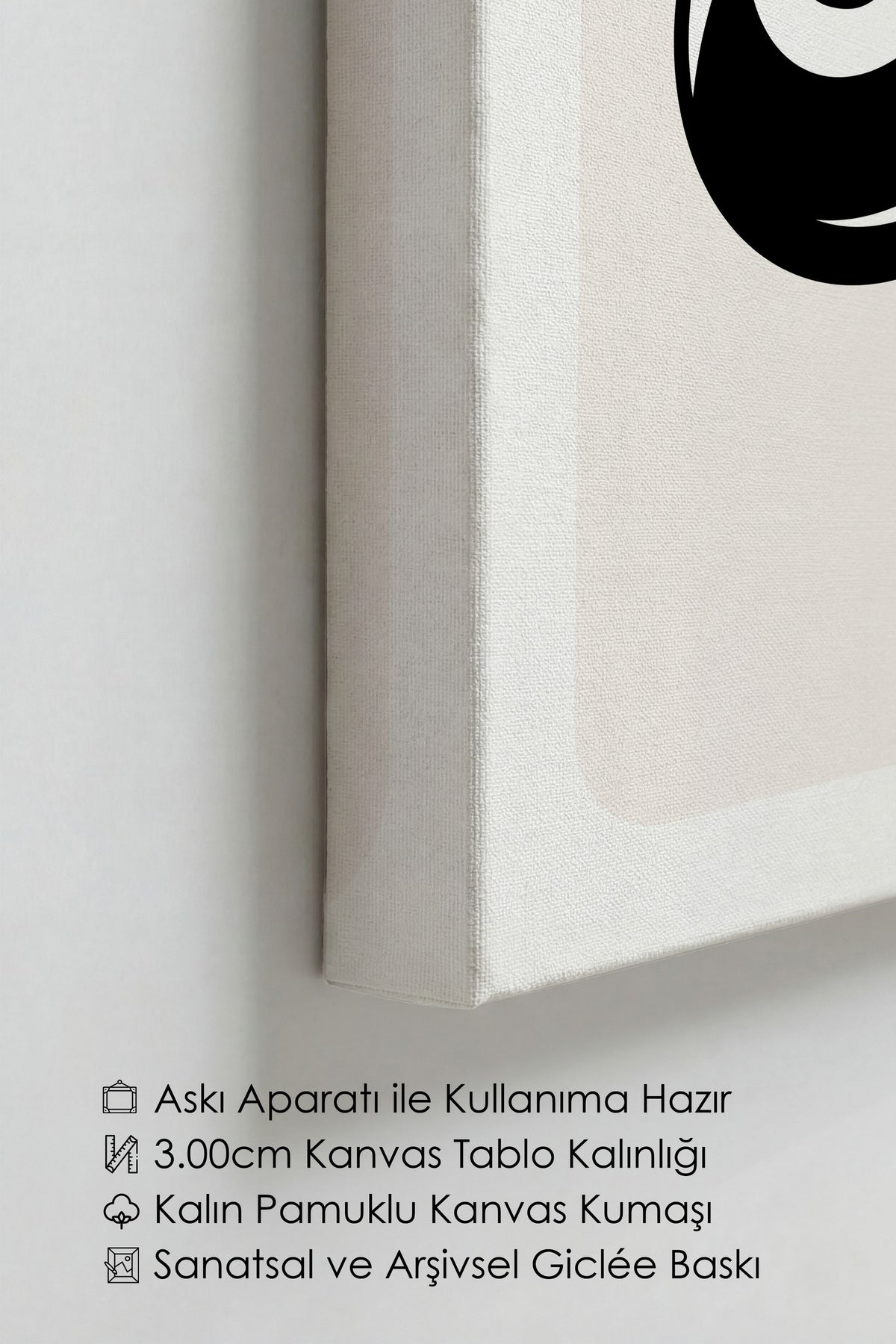 Minimalist Kiraz İllüstrasyonu Kanvas Tablo