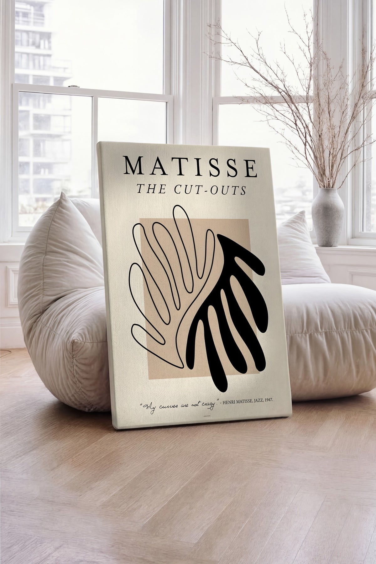 İllüstrasyon Çizim - Henri Matisse Pastel Kanvas Tablo — NO:105407