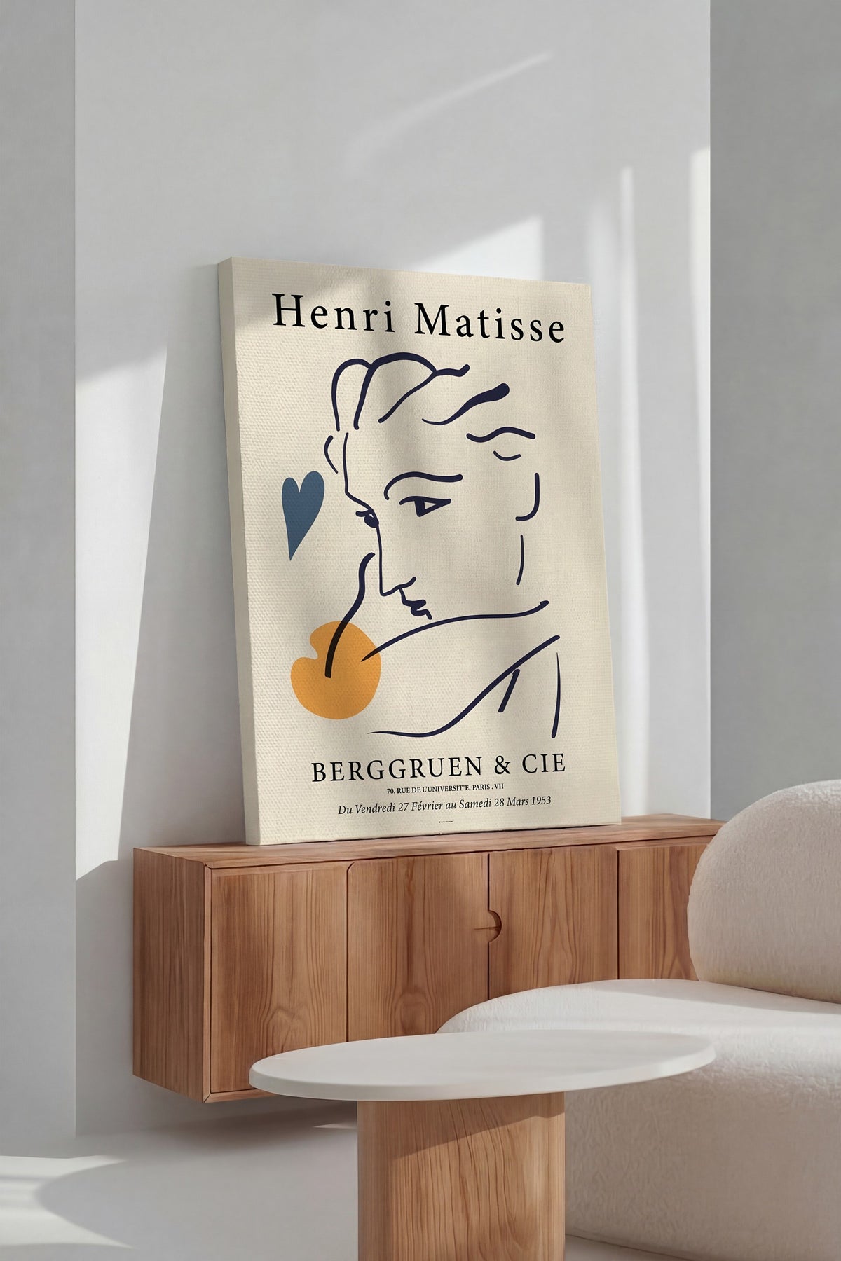 Henri Matisse İllüstrasyon Kanvas Tablo