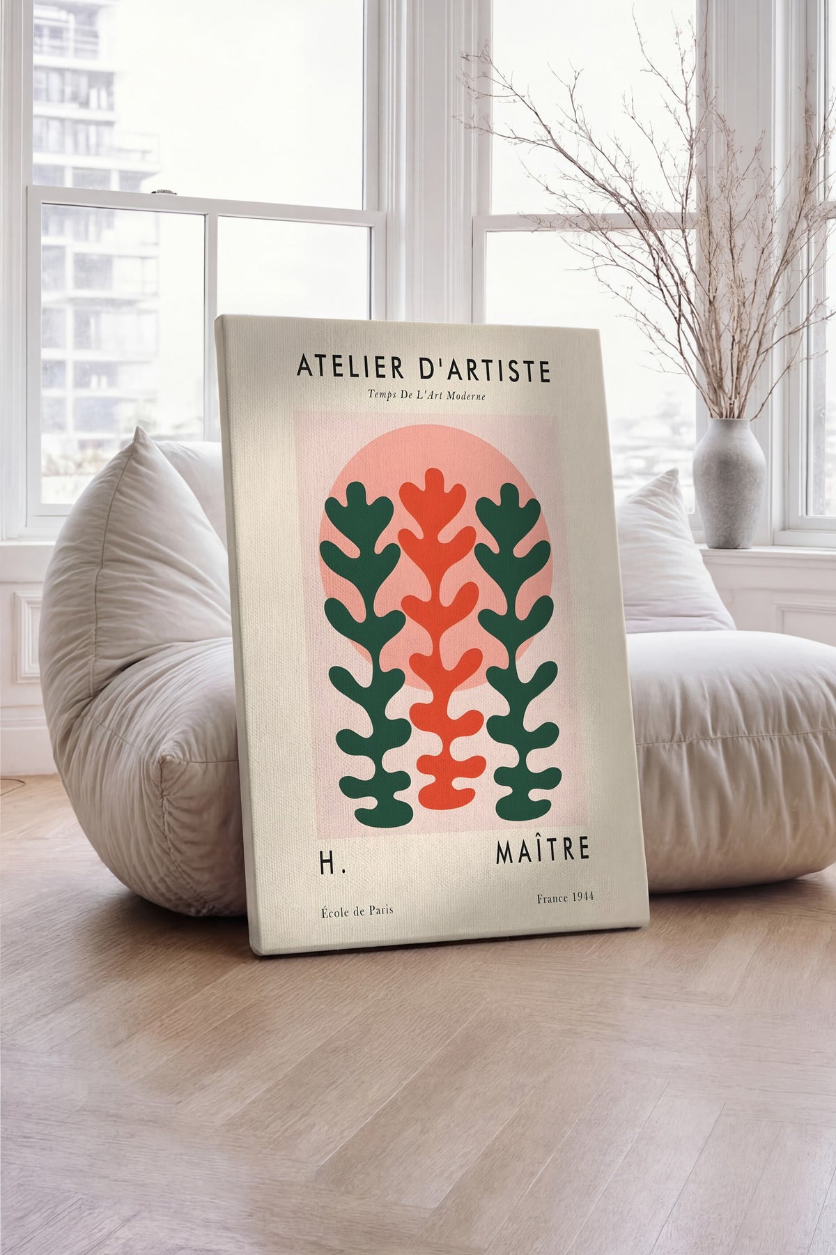 ATELIER D'ARTISTE İllüstrasyon Kanvas Tablo — NO:105414
