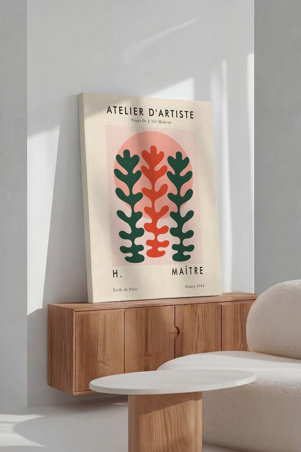 ATELIER D'ARTISTE İllüstrasyon Kanvas Tablo — NO:105414